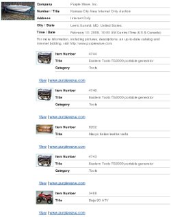 NAA auction calendar NAA auction calendar