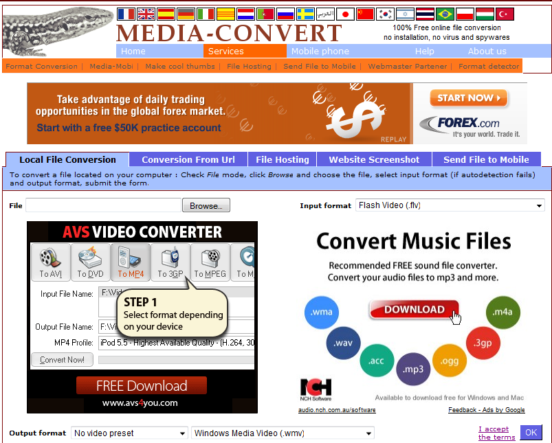 Media Convert - free and on line - convert and split sound, ringtones, images, docs Media Convert - free and on line - convert and split sound, ringtones, images, docs