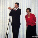 Byron Bina sells while Ladonna Schoen looks for bids