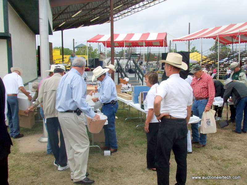 Milling around the merchandise at 1:30pm Milling around the merchandise at 1:30pm